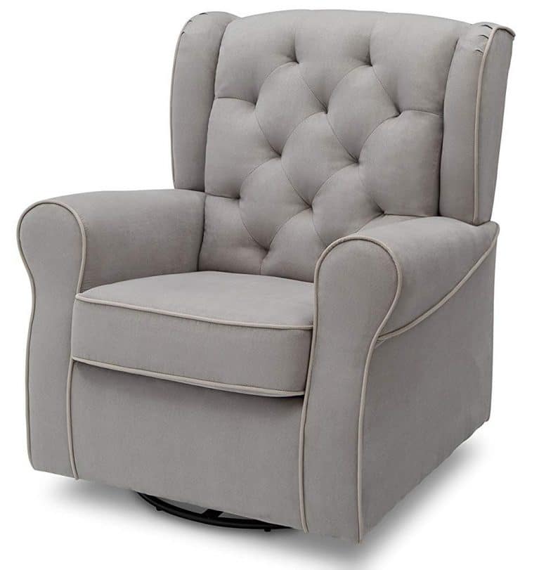 8 Best Nursery Glider Recliner 2023 A Mom S Guide Reviews   Delta Furniture Dove Grey With Soft Grey Welt Chair 767x811 